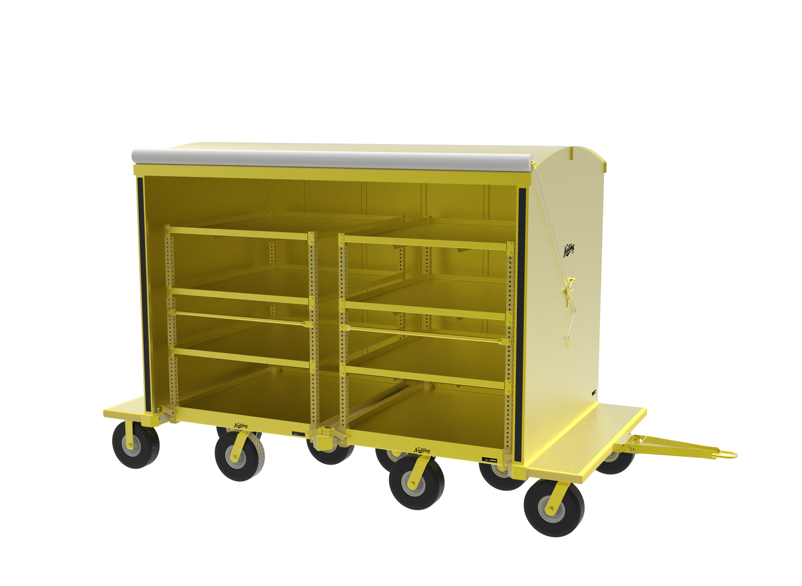 Covered Mother Daughter Cart System with Modular Carts