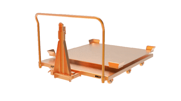 swivel deck pallet cart