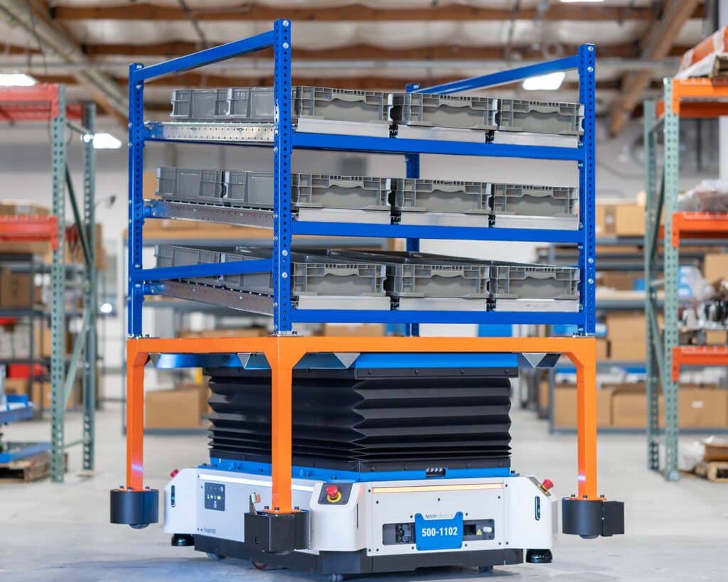 A Custom Nutting Platform used with Fetch Robotics CartConnect500