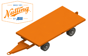 36x72 5th Wheel Dual Steer Tugger Cart – 2,000 lb Capacity