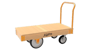 Wood Deck Platform Truck with Wooden Frame