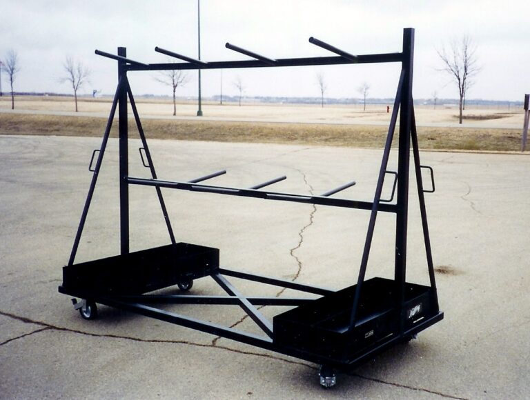 A-Frame Cart with Racking and Push Handles