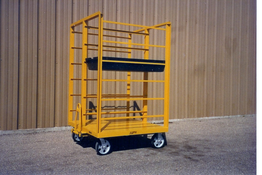 kit cart with shelves