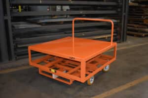 48x48 Order Picking Cart with Elevated Steel Deck | 2000 lb Capacity