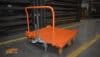 pallet cart with retractable hitch