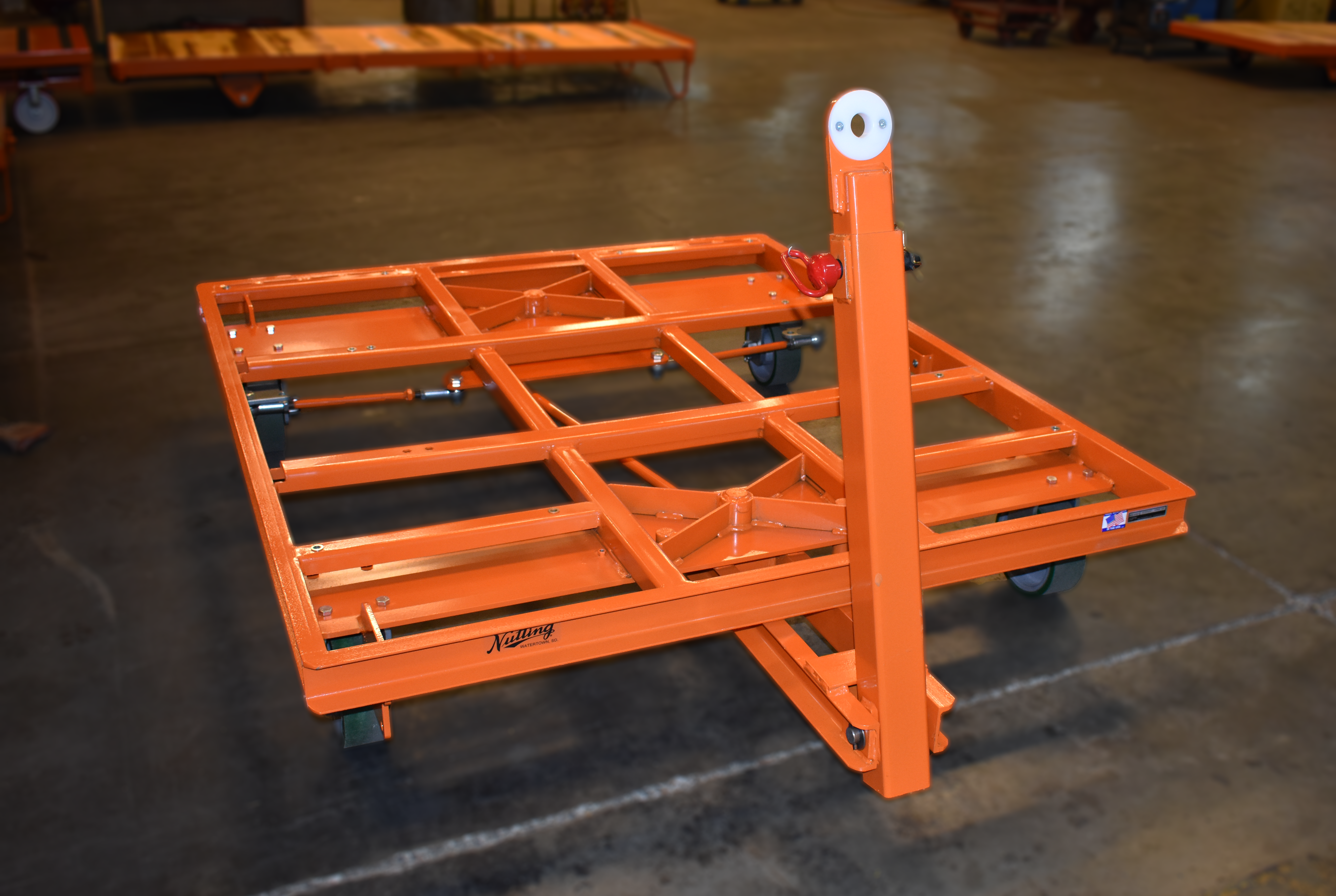 60x72 Four-Wheel Link Caster Steer Trailer | 4000 lb Capacity