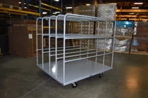 mattress and lumber cart