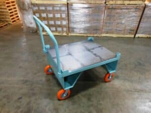 32x38 Raised Deck Pallet Cart with Steel Deck | 2000 lb Capacity
