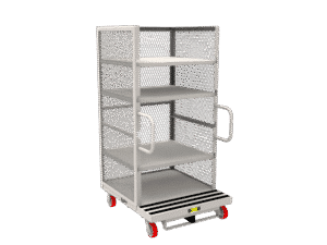 order picker cart with shelves