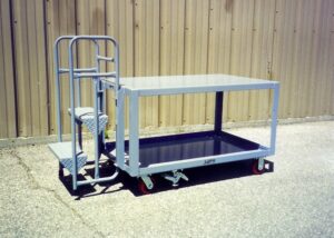 steel ladder cart