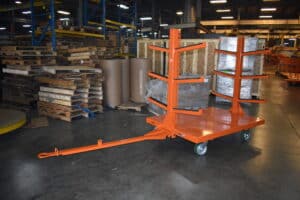 40x72 Bar and Pipe Cart with Racks | 2000 lb Capacity