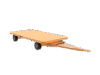 wood deck tugger cart