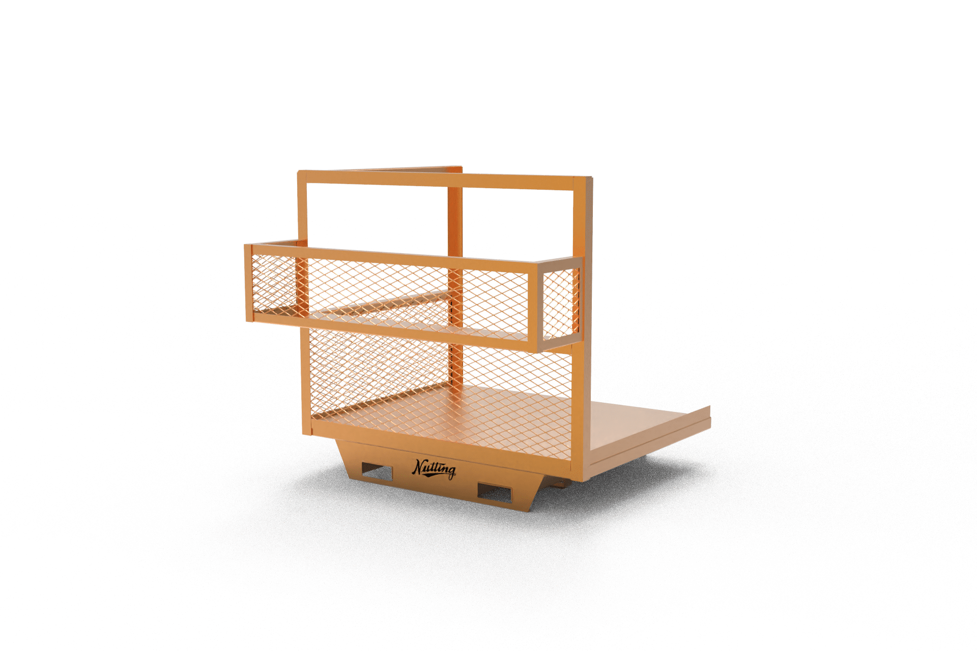 order picker platform with shelf