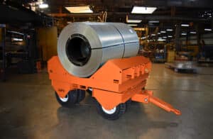 64x72 5th Wheel Steer Coil Cart with Cradles | 40,000 lb Capacity