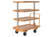 ergonomic shelf cart