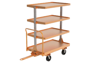 36x54 Modular Shelf Cart with Hybrid Steering | 1000 lb Capacity