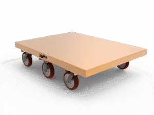 40x53.5 Aluminum Platform Cart with 6-Wheel Pivot Steering | 4000 lb