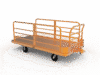 tugger cart with rails