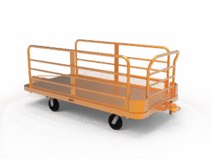 tugger cart with rails