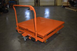 48x48 Manual Hydraulic Scissor Lift Cart – 2,000 lb Capacity